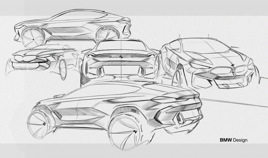 Эскиз BMW X6 M50i (G06) 2019 года  (WW) (фото 57 из 180)